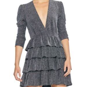 IRO Revert Ruffled Deep-V Dress